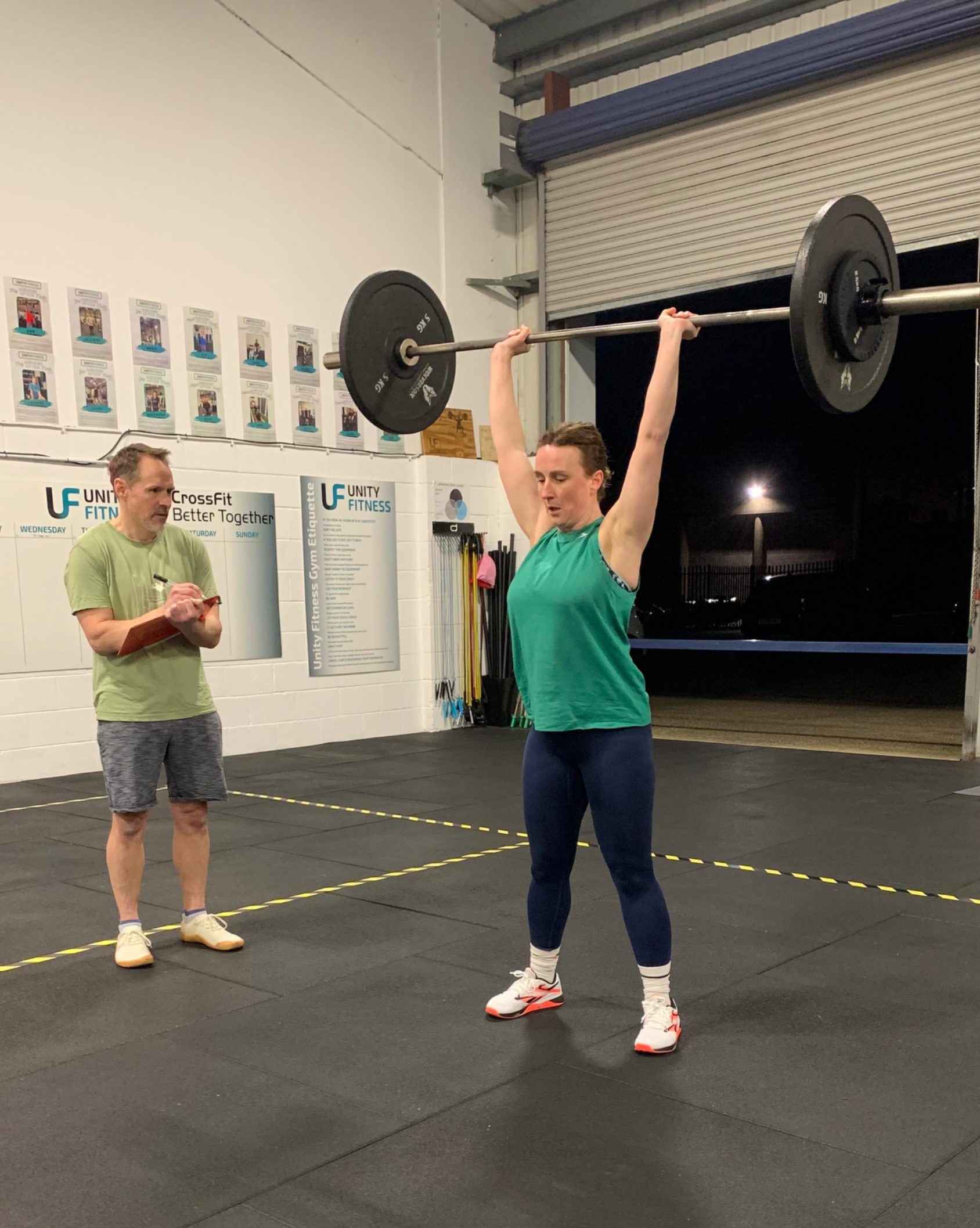 Coached lifting session