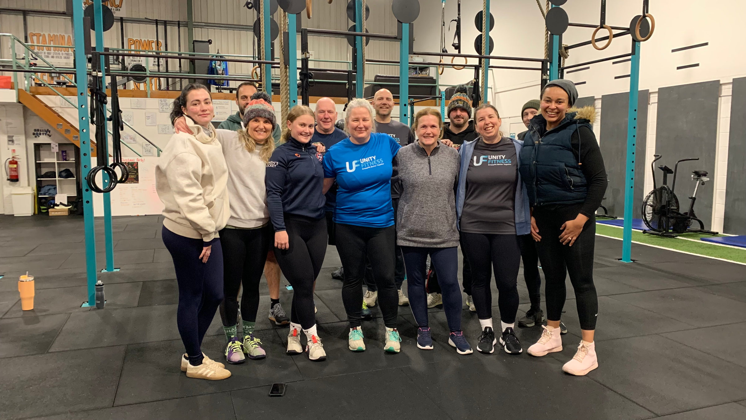 Unity Fitness members together after a class